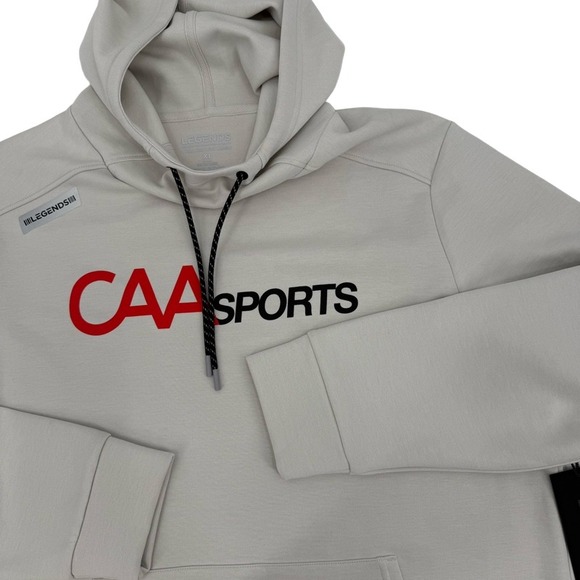 LEGENDS Mens XL Hawthorne Tech CAA Sports Hoodie Grey Performance Sweatshirt NWT